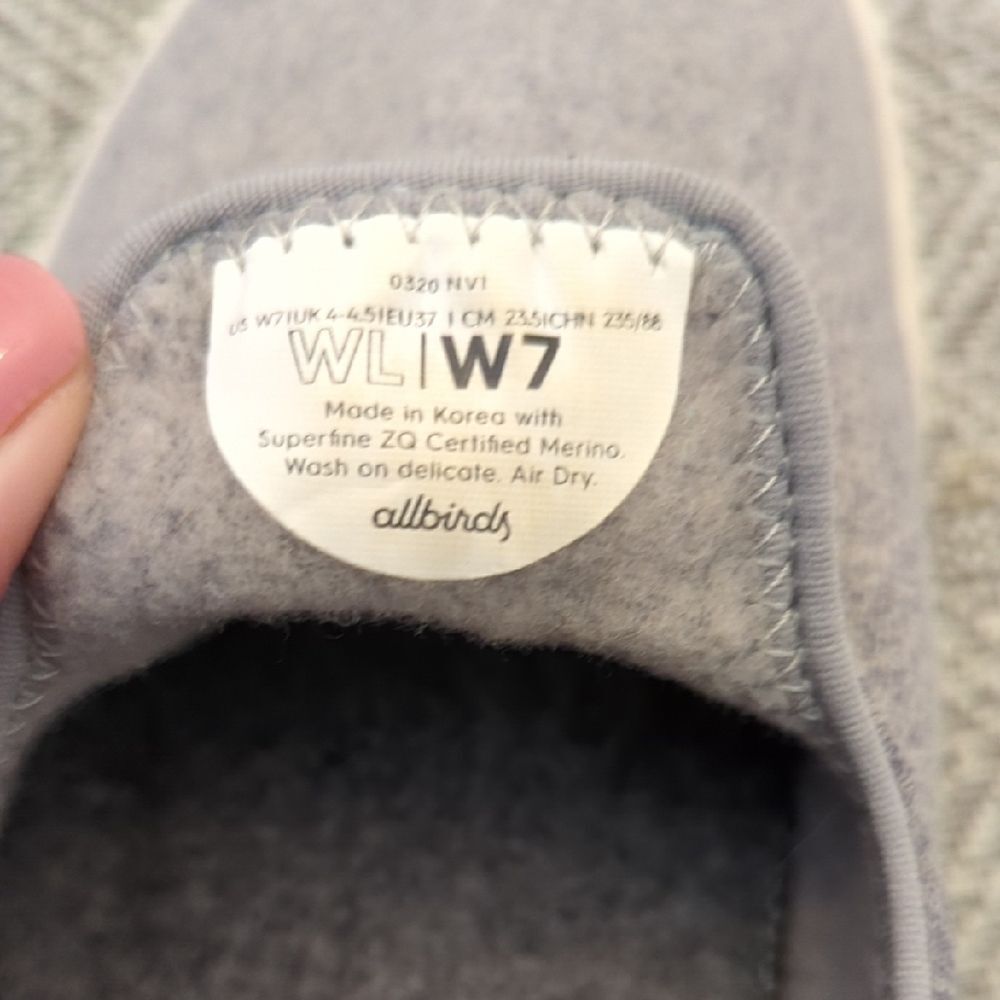 Allbirds Light Gray Wool Lounger Casual Slip-Ons - Picture 7 of 12